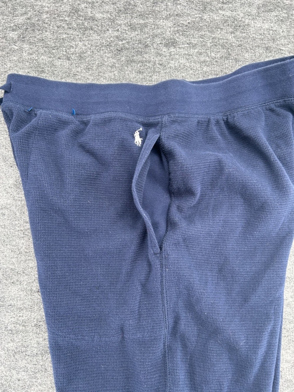 Polo Ralph Lauren Waffle Knit Pajama Jogger Pants Navy Blue Men’s Size XL - Picture 10 of 10